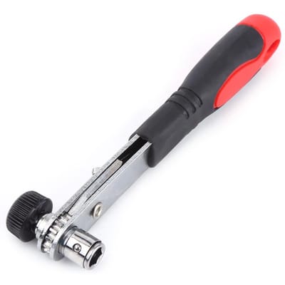 1 stuks 14  Ratelsleutelhandvat voor Schroevendraaierbits of Doppen Handig Gereedschap gray