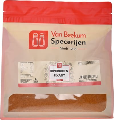 Van Beekum Specerijen - Kipkruiden Pikant - 1 KG (hersluitbare stazak)