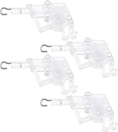 Dailygoods- Wand Tilter - 4 Stuks - Laagprofiel Mechanisme - Zeshoekige Aansluiting 7/32 Inch - Voor 2 Inch Jaloezieën - Kunststof/Metaal