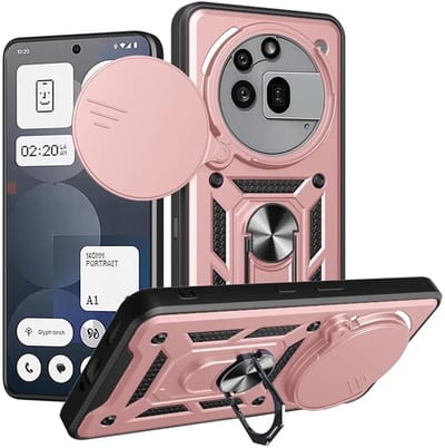 Hoesje geschikt voor Nothing Phone (3a) Pro - Techsuit Camshield Back Cover - Roségoud