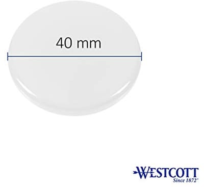 Zelfklevende magneten 10-pack 40 mm rond wit