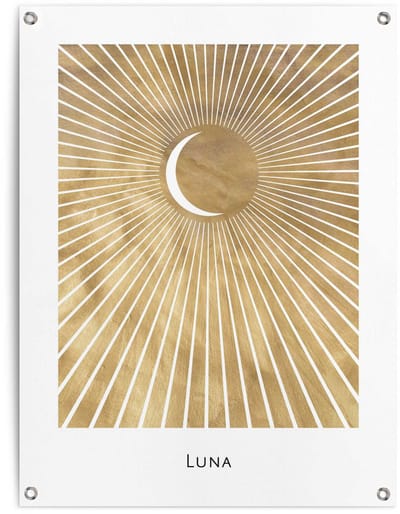 Tuinposter Maan - 80 x 60 - Canvas - REINDERS