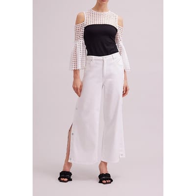 Anne Fontaine Poterie Black/white Size: 38 | Blouses Outlet | Dames | Zwart