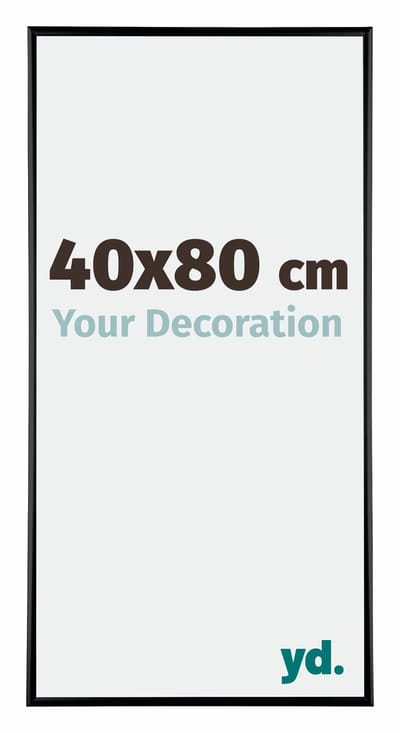 Your Decoration - Fotolijst 40x80 cm - Aluminium - Zwart Hoogglans - Kent