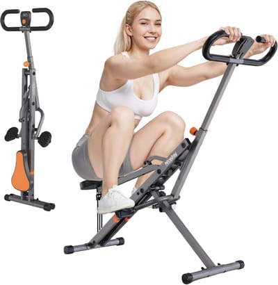 Squat Machine - Bil- en Beentrainer - Thuis Fitness - 4-in-1 Training - 124.5 x 110 x 49 CM - Grijs