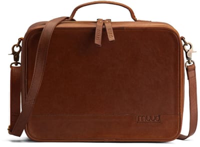 MUUD - Flora - Handgemaakte lederen hobbytas - Kleur: Rich Brown