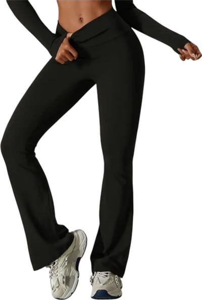 Flare Leggings Vrouwen Maat S - Hoge Taille Yoga en Fitness Broek, Bell-Bottoms Stretch Gym Broek voor Sport, Casual Wear, Wandelen en Hardlopen