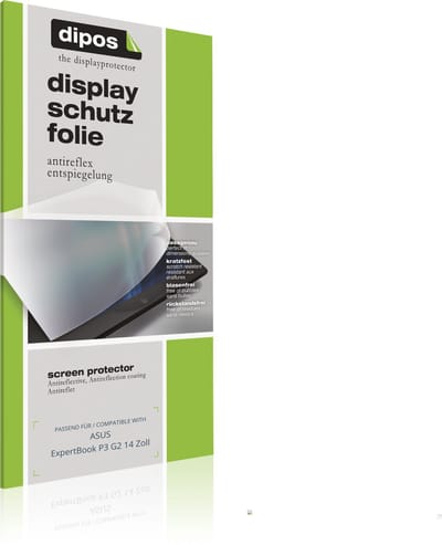 dipos – 2x Matte Beschermfolie geschikt voor ASUS ExpertBook P3 G2 14 Zoll | Krasbestendige & antireflecterende Screenprotector Ultra-Thin