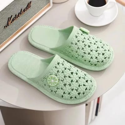 Schoenen met holle gaten Dames Thuiswikkelvoetsandalen Mode Buitenshuis Slippers Stil Antislip Schoenen voor Luie Mensen Koreaans Zomer 39 groen
