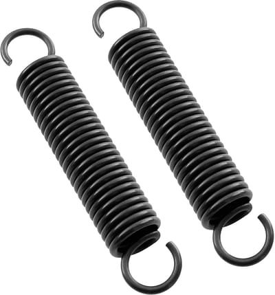 Trekveren Set - Verlengingsveren - Diverse Toepassingen - Roestbestendig Oppervlak - 100 mm Lengte - Zwart