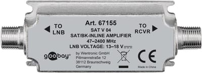 Goobay SAT/BK Inline Amplifier 47 MHz - 2400 MHz