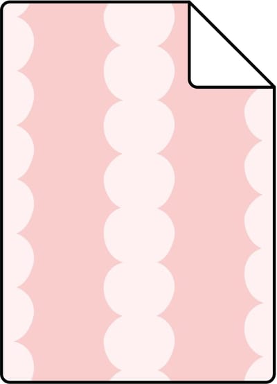 Proefstaal ESTAhome behang grafische print pastel roze - 26.5 x 21 cm - 131745-S