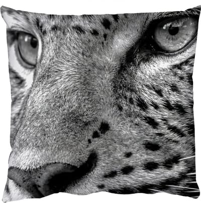 Sierkussens - Kussentjes Woonkamer - 50x50 cm - Luipaard - Zwart - Wit - Oog