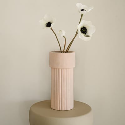 Indore Home - Vaas Mary - Bloemenvaas - Woonkamer decoratie - Vaas Roze