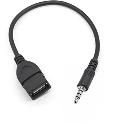 AUX naar USB Type A Adapter Kabel voor Auto 15cm