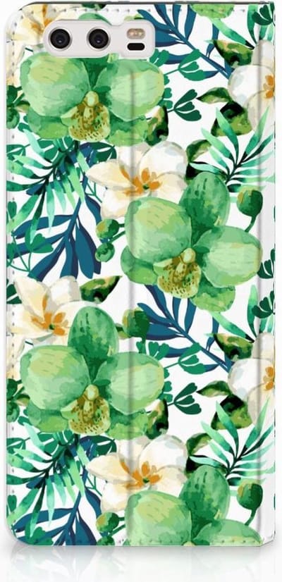 Huawei P10 Plus Smart Cover Orchidee Groen
