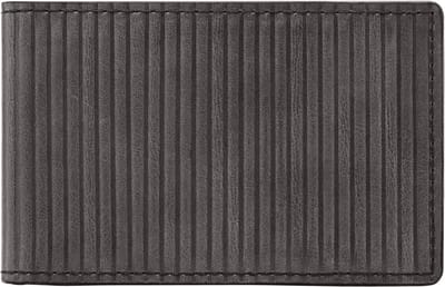 FOSSIL Leren Kaarthoes Andrew FPW Bifold Lead Gray Grijs