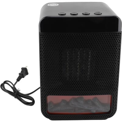 Ruimteverwarmer 1000W PTC Keramisch Snel Verwarmend Bureau Draagbare Elektrische Verwarmer met 3D Realistisch