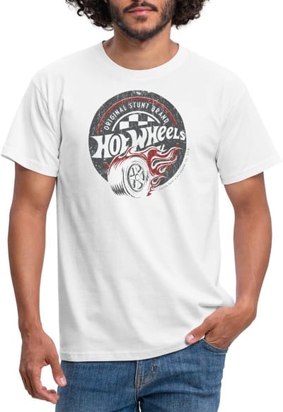 Hot Wheels Vintage Original Stunt Brand T-Shirt Heren