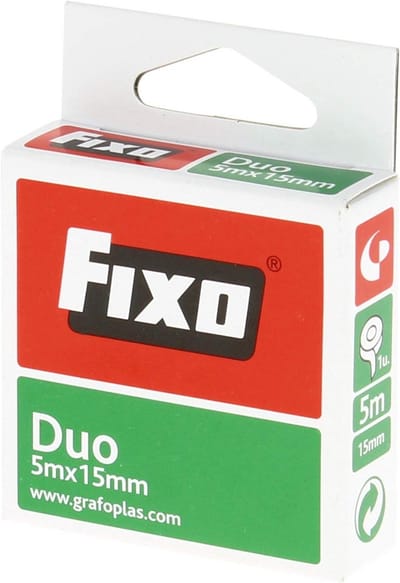 Dubbelzijdig Plakband 15mm x 5m - Zuurvrij & Ligninevrij voor Knutselen en Scrapbooking
