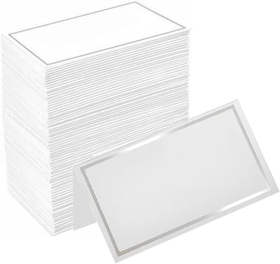 Plaatkaarten, tafelkaarten blanco, 100 stuks tafelkaarten bruiloft, tafelkaarten verjaardag, tafelkaarten mooi, plaatskaarten blanco, huwelijksuitnodigingskaarten, tafelkaarten voor bruiloften, witte