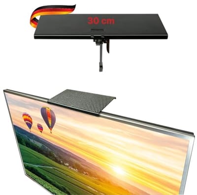 TV Opbergsysteem voor Platte TV's - 12 Inch - Extra Legplank en Beugels voor Geluidssystemen