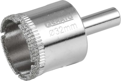 Qerato Tegelboor 32 mm nat - Glasboor - Diamantboor