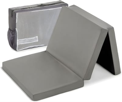 DnA® Vouwmatras - Logeerbed - Opvouwbaar Matras - Vouwbed - Logeermatras - Grijs - ‎120cm x 6cm x 61cm