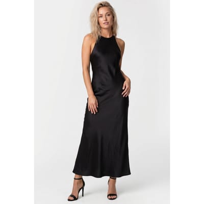& Other Stories St Elina Dress Black Maat: 44 | Midi Jurken Outlet | Dames | Zwart