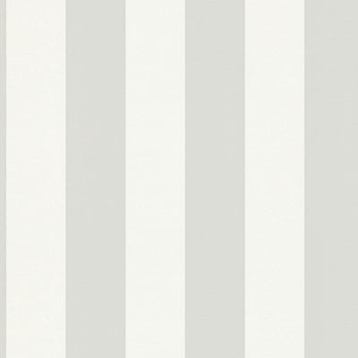 Strepen behang Profhome 381012-GU vliesbehang licht gestructureerd met strepen mat grijs wit 5,33 m2