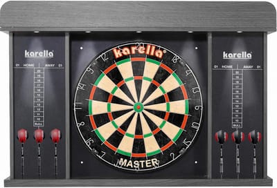 Dartbordkast met LED Verlichting en Scorebord