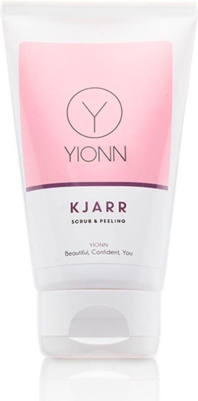 YIONN Kjarr biologische Scrub en Peeling - 125ml - verwijderd dode huidcellen - voorkomt ingegroeide haren - geeft gladder resultaat bij scheren