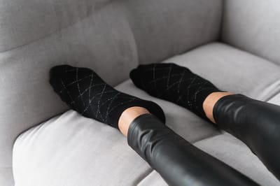 Zwarte sneakersokken met glitter–comfortabel & naadloos–2 paar–maat 35-37