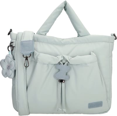 Zebra Trends Juna Shopper - Schoudertas - Puffy - Bag Charm - Dames - Tote Bag - Dames Tas - Lichtblauw