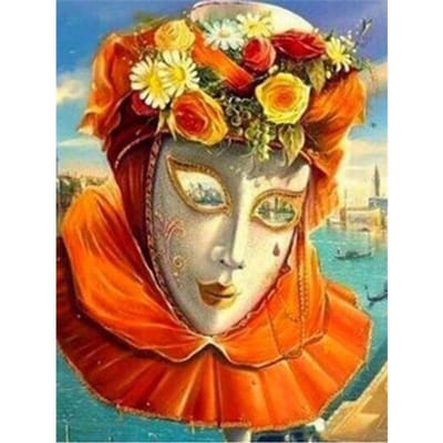 Masque de peinture diamant 5D, paysage artistique, broderie complète de diamants ronds, mosaïque, décoration de maison 20X30CM brown