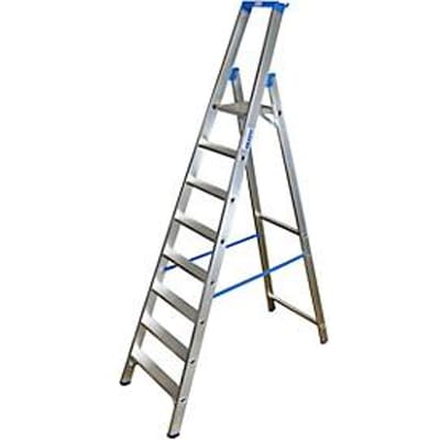 Aluminium trapladder, zonder wielen, 8 treden