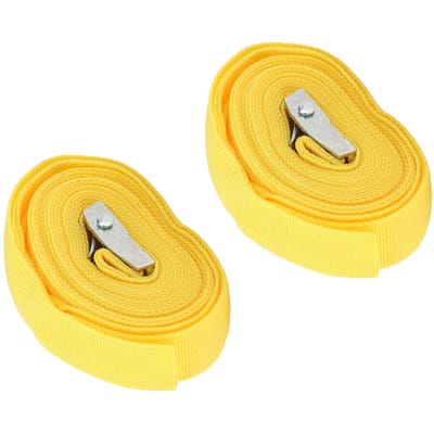 Sangle d'arrimage 25 mm Sangles d'arrimage avec boucle en alliage de zinc pour transporter diverses marchandises bagages 3 m yellow