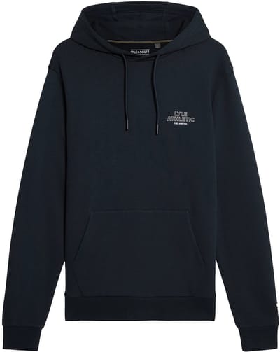 Lyle & scott athletic hoodie in de kleur marine.