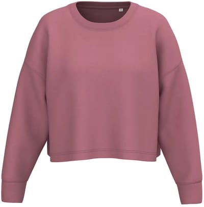 Dames cropped sweatshirt met ronde hals Proact