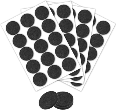 Viltglijders Zelfklevend - Viltdoppen Stoelen - Meubels Beschermen - Eenvoudig Zelfklevend - 30 mm Rond