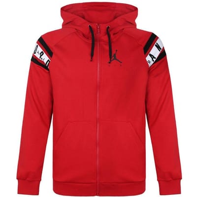 Jordan Casual Sportief Lange Mouw Hoodie Jas Heren Bovenkleding Rood AR2249-687 L red