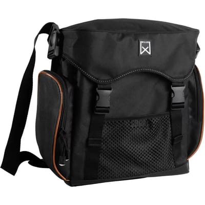 Willex Enkele Fietstas Pakaftas XL - Zwart/Oranje - 17L - 40x37x15cm