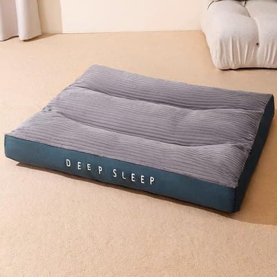 Hondenmat om in de winter warm te blijven Universeel voor Alle Seizoenen Afneembaar Imitatie Konijnenbont Hondenhok Kattenmand Hondenkussen Kattenmat Slaapnest voor Huisdieren M：55*40*7cm