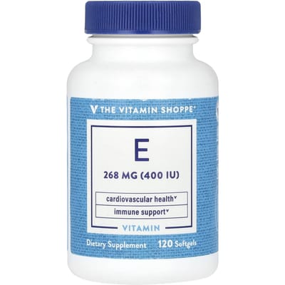 The Vitamin Shoppe, vitamine E, 268 mg (400 IE), 120 softgels
