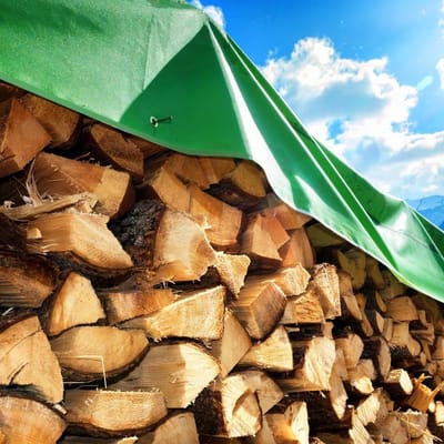 3x3m Afdekzeil PREMIUM 200g/m2 Groen - dekzeil - afdekhoes - zware kwaliteit