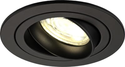 Ledvion - LED Inbouwspot Tokyo - Zwart - Dimbaar - 3W - 2700K - Ø92 mm
