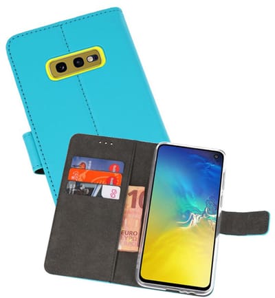 Booktype Telefoonhoesjes - Bookcase Hoesje - Wallet Case - Geschikt voor Samsung Galaxy S10e - Blauw