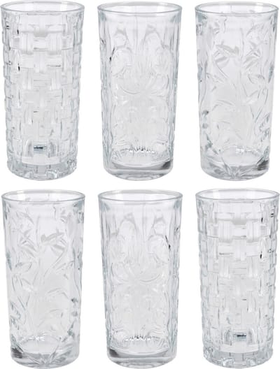 Atmos Fera Longdrinkglazen - 6x - 380 ml - sap/water/mix/drinkglazen - vaatwasmachinebestendig