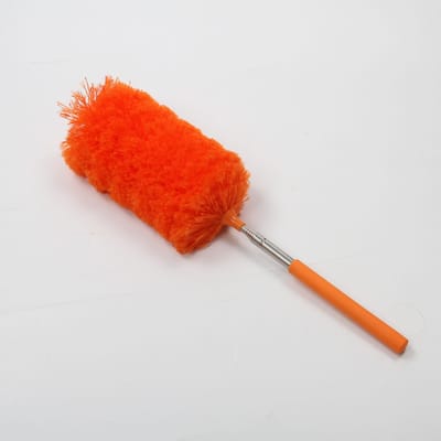 1pc Dépoussiéreur Microfibre Extensible Réglable Outil Brosse à Poussière Ménagère Brosse Anti-Poussière Maison Climatisation Voiture Meubles Brosse de Nettoyage orange