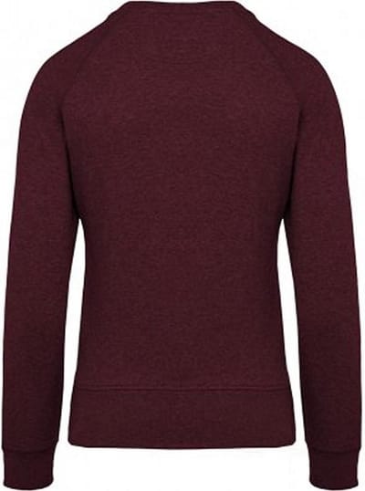 Kariban Dames/dames Organic Raglan Sweatshirt (Wijn Heide)